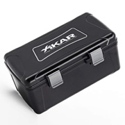 Xikar 10 Cigar Traveler - 10 Ct. (Black) Plastic Travel Humidor Water & Crush Resistant