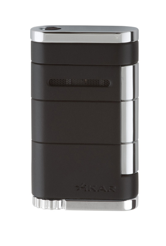 Xikar Allume Single (Black) - Xikar Single Jet Flame LIGHTER w/ Side Squeeze Action in Gift Box (Bla