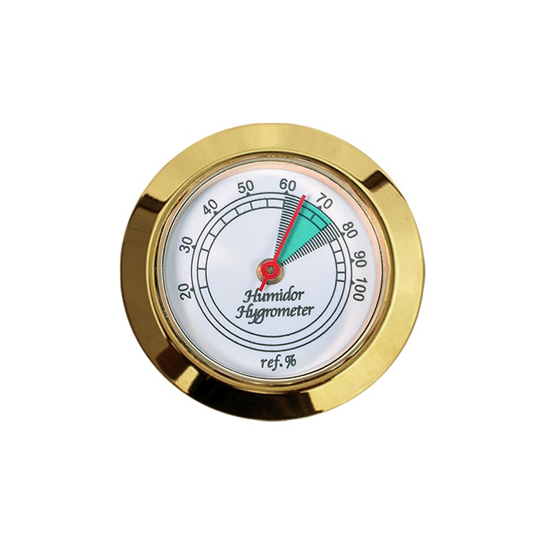 Cigar Oasis Caliber 4R Gold Digital/Analog Hygrometer by Western Humidor