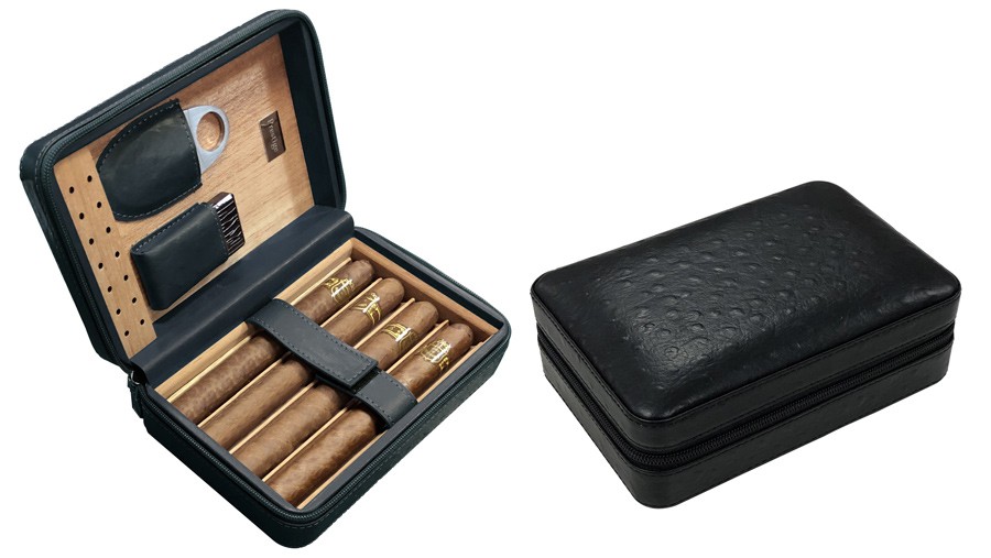 Buy Wholesale Xifei Luxury Leather Cigar Humidor Bag Travel