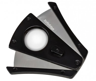 black anodized aluminum cigar cutter